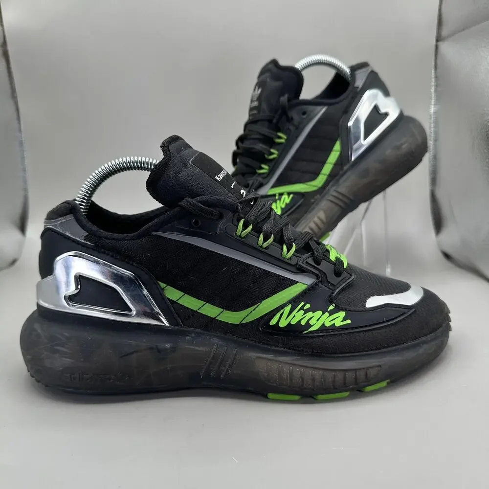 Adidas ZX 5K Boost Kawasaki Ninja Shoes Mens Size 6 Black Green GW3359